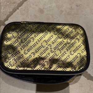 Juicy Couture Black and Gold Toiletry Bag